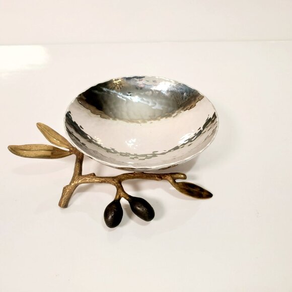 Vintage Michael Aram Olive Branch Dish – Elegant Sculptural Tableware - Picture 4 of 8